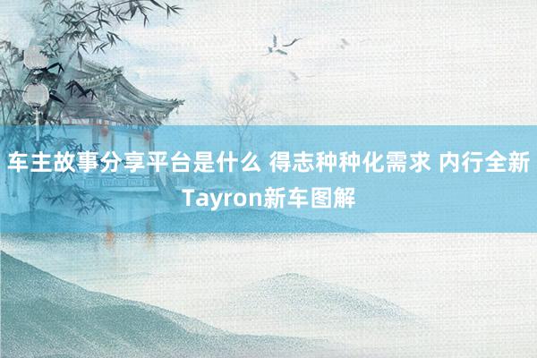 车主故事分享平台是什么 得志种种化需求 内行全新Tayron新车图解